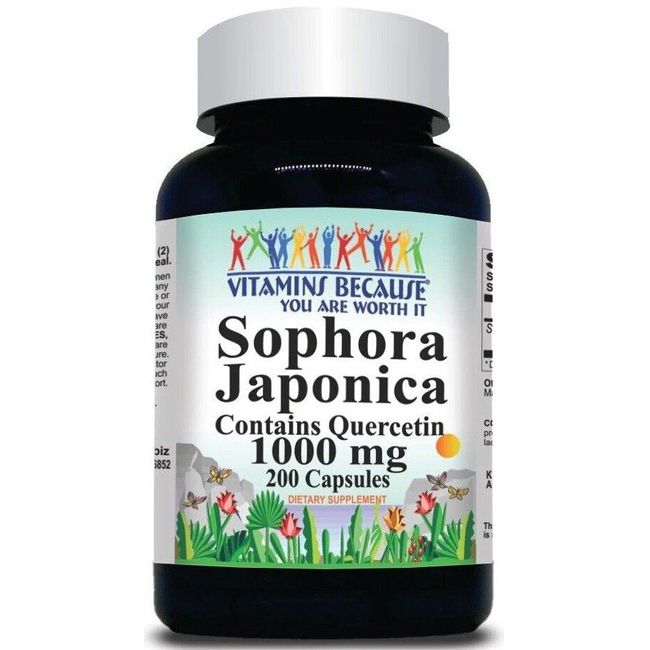 Quercetin 1000mg 200 Capsules (Sephora Japonica) by Vitamins Because