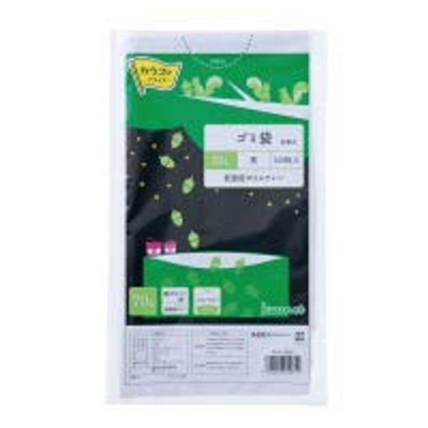 P) Low Density Thin Mouth Trash Bags, Refill, 23.6 gal (70 L), Black, 120 Sheets x 4