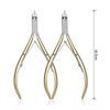 Cuticle Nipper, Cuticle Clipper, Shredded Nipper, Nail Clipper, Cuticle Care, Cuticle Treatment, Cuticle Nipper, Compatible with Fish Eyes, Beauty Tool (Gold)