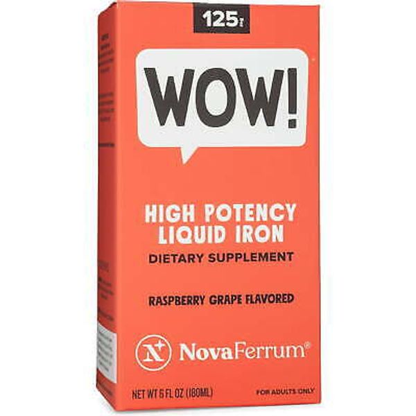NovaFerrum Raspberry Grape 125 Liquid Iron Supplement, 6 Fl. Oz.
