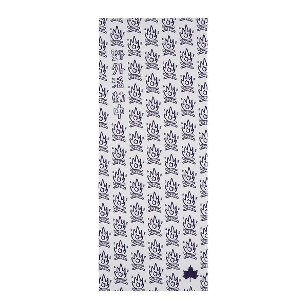 LOGOS 81690503 Tenugui Hand Towel, White, Approx. Width 13.4 x Depth 36.2 inches (34 x 92 cm)