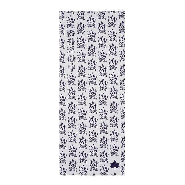 LOGOS 81690503 Tenugui Hand Towel, White, Approx. Width 13.4 x Depth 36.2 inches (34 x 92 cm)