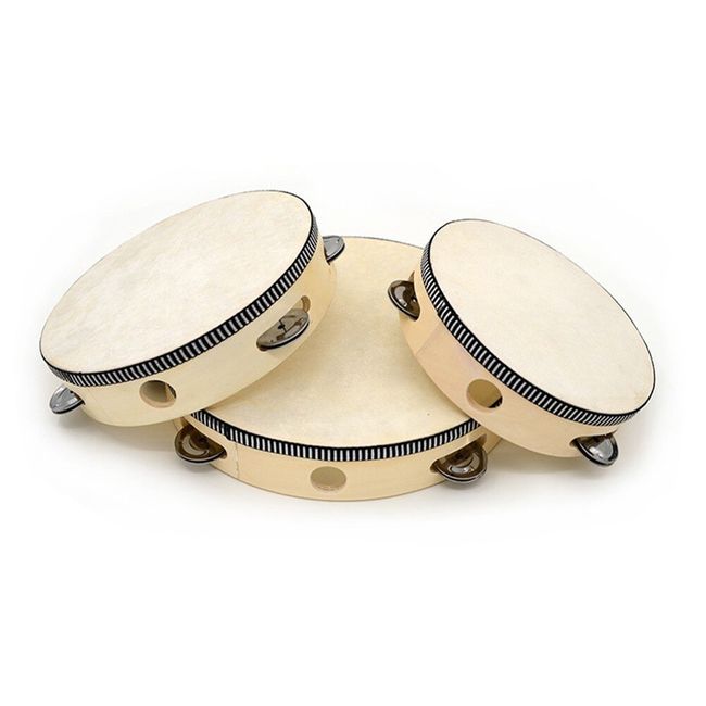 Musical Instruments Tambourine Drum Children Musical Educational Tambourin~C