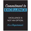 Acrylic Office Sign - Commitment to Excellence