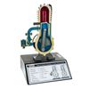 2 Stroke Gasoline Hand Crank Engine Model with Actuating Movable Parts- 14" Tall