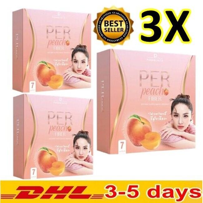 3X Per Peach Fiber Detox Diet Slimming Weight Control Good Health Skin Care
