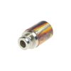 Armerah Stumpy 510 Drip Tip eCig Mouthpiece Short/Medium Turquoise/Steel Single Multi Colour