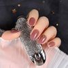 Japanese Style Nails, Temperament Nails, Removable Claws, Ice See-through Azuki Color, 24 Pieces, 3D Decoration