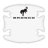 iPick Image Made for Ford Bronco Universal Car Door Handle Cup Protector Clear Decal Stickers, Pair
