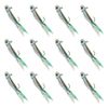 Silverside Minnow Crappie Jig 12pcs Green Color