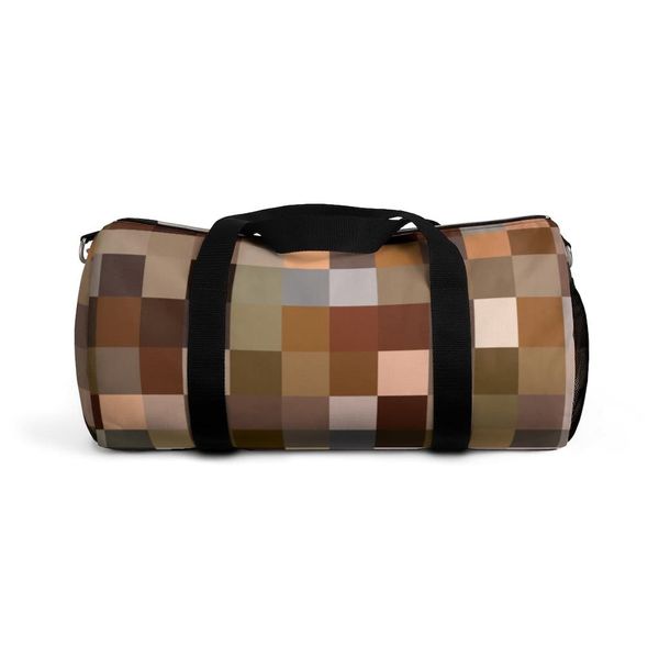 Duffel Bag, Carry on Luggage, Brown Multicolor - Small