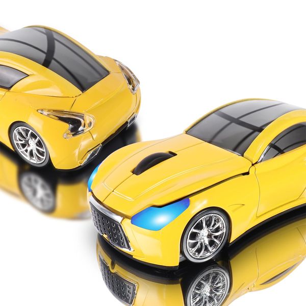 elec Space Car Mouse, Wireless Mouse (Yellow)