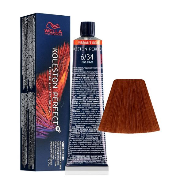 6/34 Dark Blonde Golden Red Wella Koleston Perfect Me+ Vibrant Reds 60ml