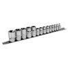 Sealey Ak618 TRX-Star Socket Set 14Pc 1/4 3/8 and 1/2Sq Drive E4-E24