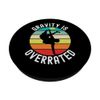 Ultimate Frisbee Retro Player Men Gravity Flying Disc Throw PopSockets Swappable PopGrip