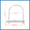 A ABSOPRO 2pcs Bicycle Arch D Shape Trailer Shaft Locking Pin Coupler Pin Item Replacement