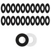 lasuroa 20pcs Ski Ankle Donut Boot Pads, Self-Adhesive EVA Ski Boot Fitting Foam Pads Snowboard Boot Pads to Decrease Heel Lift and Ankle Friction While Skiing or Snowboarding