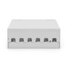 Digitus Desktop Modular Patch Panel, Shielded, 6-Port, Light Grey