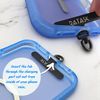 RATASK Tether Tab for Phone Lanyard, Mobile Phone Strap Tether Patch, Universal Tether Patch, Durable Metal or Soft Fabric Option, Pack of 3 (Basic Fabric, Black)