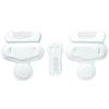 Schutt Varsity Slotted 3-Piece Hip Pad Set, White, Varsity