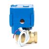 U.S. Solid 1/2" Motorized Ball Valve with Manual Function - Brass, Full Port, 85-265V AC, 2 Wire Auto Return, Normally Closed