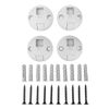 COMOMY Hardware Wall Mounts and Screws (White) - Securely Mount Your COMOMY Gate for Ultimate Stability