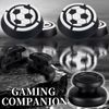 PlayRealm NO Falling Off Thumbstick Extender x 2 & Thumb Grip x 4 for PS5 & PS4 Controller (Soccer)