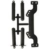 RPM Adjustable Front Body Mounts Posts for Slash, Rustler, Nitro Slash, Black