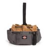 Dickies 12-Pocket Drawstring Work/Tool Bag, Heavy-Duty Drawstrings for Quick-Closure, Snap-Secured Tape Strap, Durable Canvas Construction, Grey/Tan