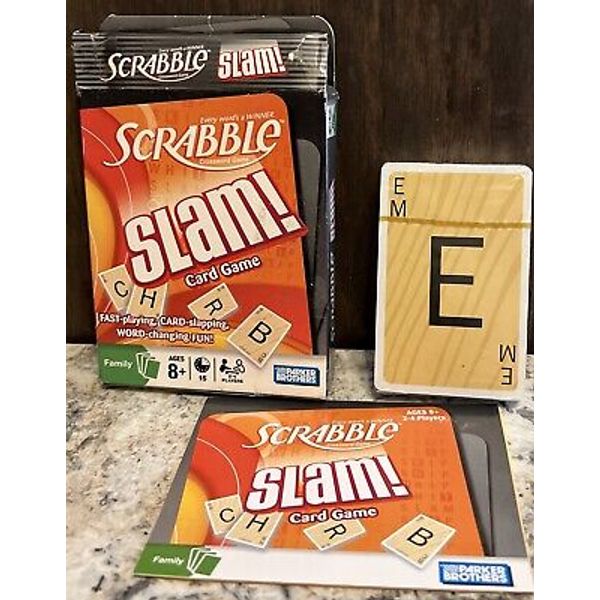 Slam!  Scrabble Slam! Card Game Family Game Sealed deck (Open Box)