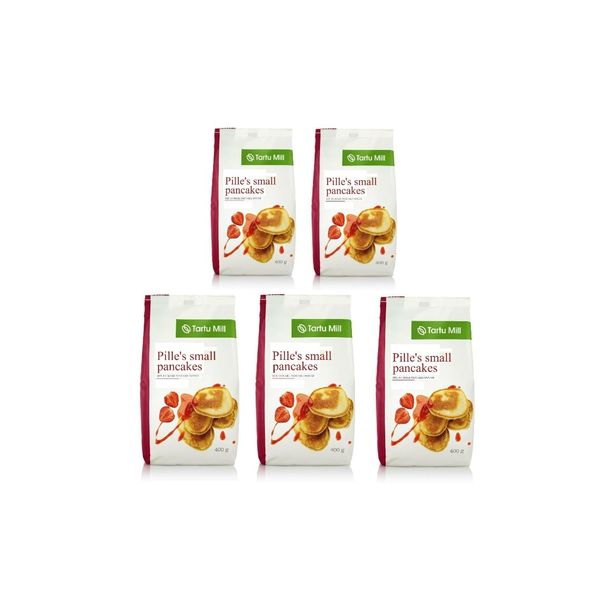 5x400g Thick Small Pancake Mix Instant Powder Dough Just add Water or Milk | Tartu Mill 2Kg