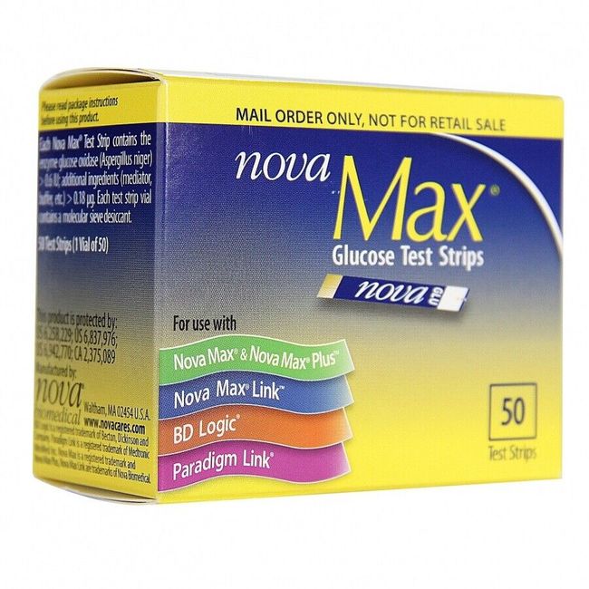 Nova Max Test Strips 50 Count