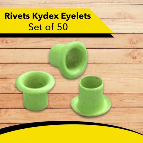 HolsterBuilder 8-8 1/4" Rivets Kydex Eyelets - Kydex Holster Eyelets - Multicolored Grommet Eyelets for Tactical DIY Holster and Sheath Making - Set of 50