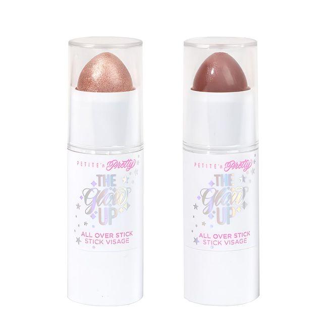 Petite 'N Pretty Multi Stick for Eyes, Lips & Cheeks, 2-Pack (Stay Golden) - Makeup for Kids, Tweens, Teens - Creamy & Shimmery, Made in the USA, Easter Basket Stuffers