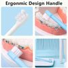4 Pieces Tuft Toothbrush Tiny Small Head End Tuft Toothbrush, Orthodontic Soft Trim Wisdom Toothbrush Single Compact Interdental Interspace Brush