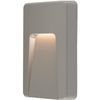 Vertical Outdoor Pathway Guide Light - 2.8W Indirect CCT LED Module - Grey ABS Plastic & Clear Polycarbonate - Colour Changing Technology - IP65 Rated - Wall Mounted Guide Downlight