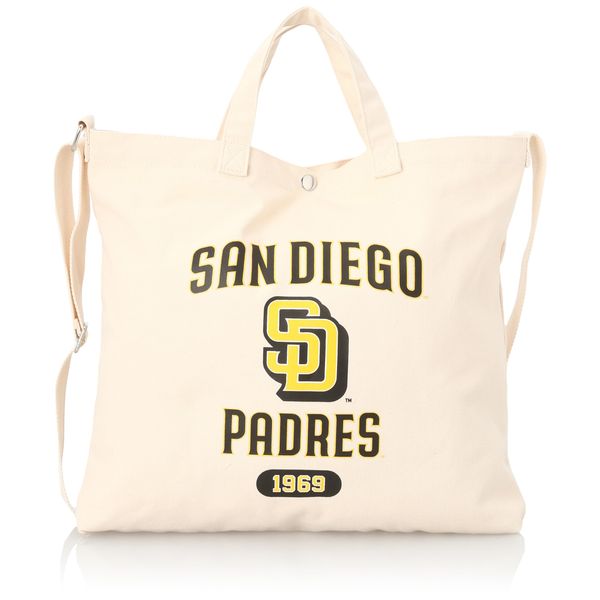 MLB Canvas 2-Way Shoulder Bag, SD Ivory