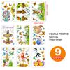 Easter Religious Decorations Window clings Cross Lambs Bunnies Flowers he is Risen Easter Decor Spring