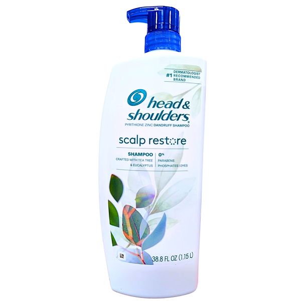 Head & Shoulders Scalp Restore Shampoo 38.8 Fl Oz EXP 03/2027