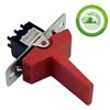 (1x) 6A 125VAC - DPDT - On - On - Red Lever Paddle Toggle Switch Solder Term