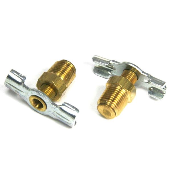 New Air Tool Parts 2 PACK DC18 Air Compressor Drain Valve 1/8" Tank Drain Emglo