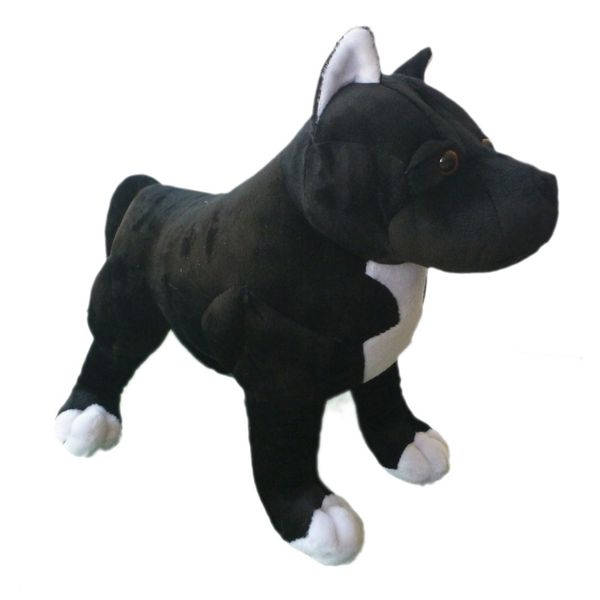 Adore 13" Chance The Pit Bull Dog Stuffed Animal Plush Toy