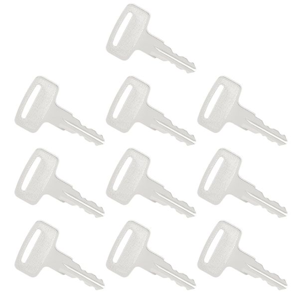 YINETTECH 10PCS 6896 Ignition Keys Compatible With Manitou Compatible With Wacker Neuson RT56 RT82 Roller