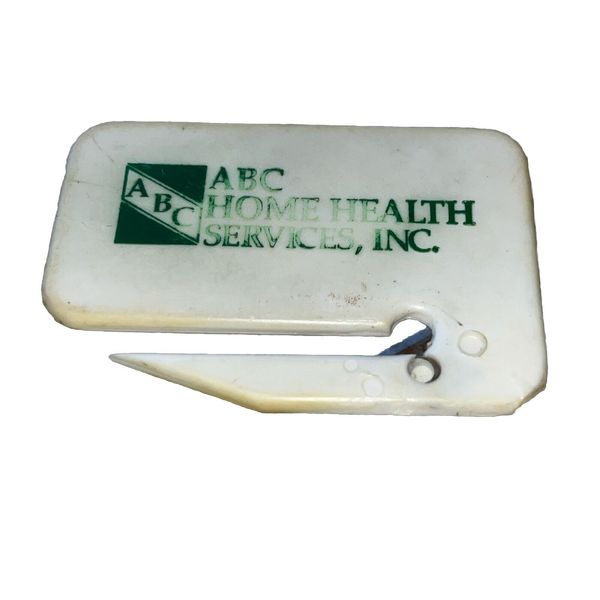 Vintage Advertising Envelope Opener ABC Home Health Services, Inc.