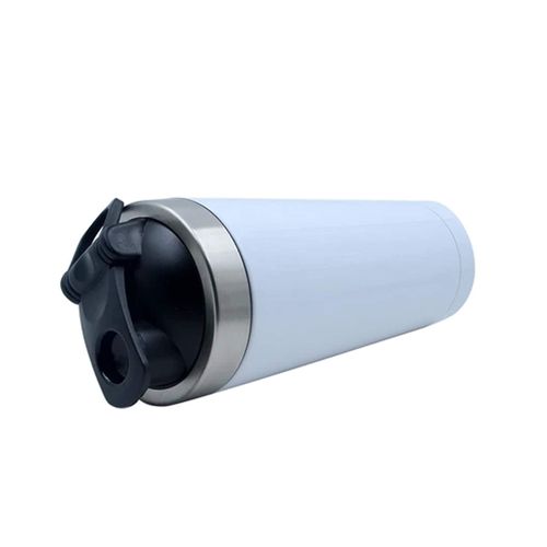 500ml Aluminium Shaker Bottle for Supplement Shakes - Easy Clean, Durable Cup Personalised ANY NAME Cool Pixel Art funny Video Gamer, Gaming Enthusiast. (White)
