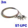 3M 12x ST UPC Single Mode Fiber Optic Optical Pigtail Cable Cord Multicolor