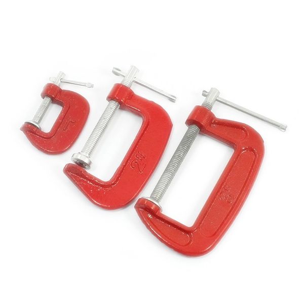 3pc G clamp set 25mm 50mm & 75mm