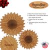 Sunflower Trivet - Hand Crafted in The USA From Solid Cherry Hardwood