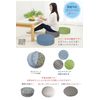 Gold Round Floor Cushion Cover Round 40 (Malmore Gray, Cool Touch)