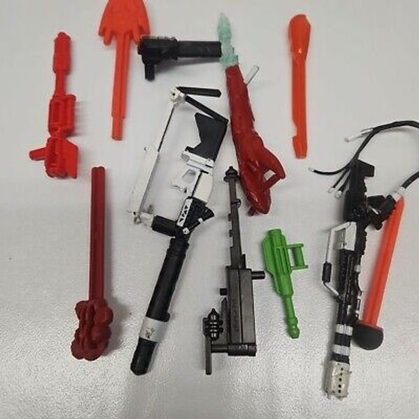 Lot Of 11 Toy Weapons Replacement Guns Action Figure Accessory Parts Assortment